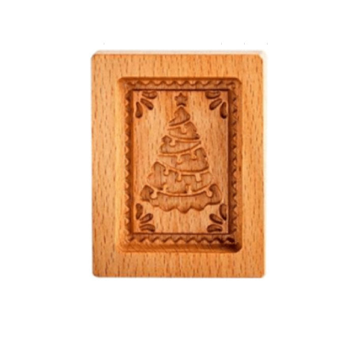 Wooden Cookie Mold Set | Engraved Pastry Stamps | Gingerbread & Biscuit Press