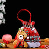Christmas Gift Bags | Reusable Fabric with Drawstring | Santa, Snowman & Reindeer Patterns | 2 Sizes
