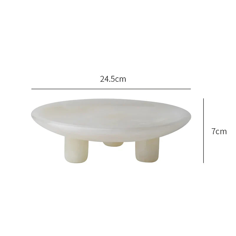 White Onyx Marble Tray