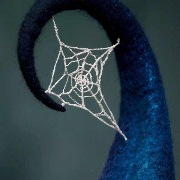 Halloween Witch Hat | Handmade Felt Costume Accessory | Adjustable Size for Adults