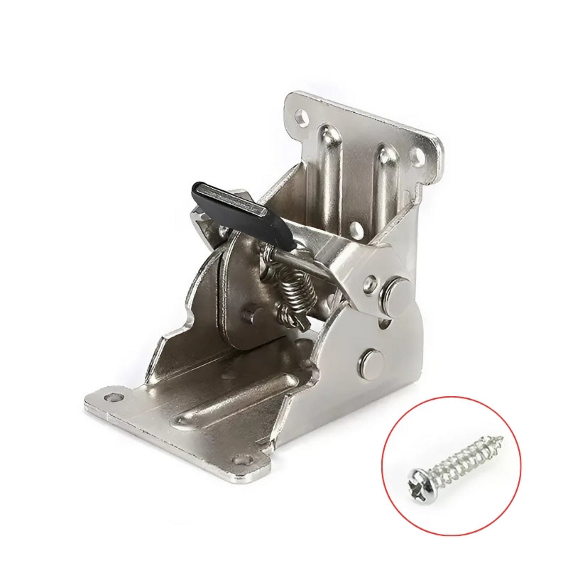 Self-locking 90° folding hinges