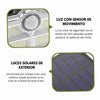 Solar LED Spotlight | Outdoor Motion Sensor | 3-Head Adjustable | 74 LEDs