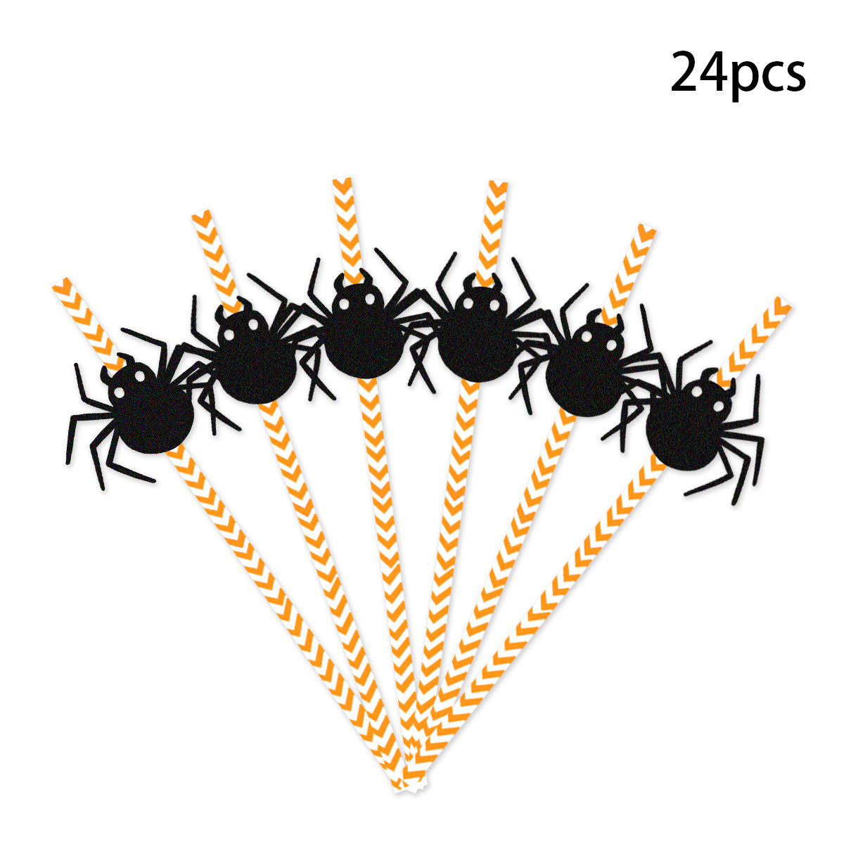 EerieStraws™ 24pc Halloween Horror Paper Straws