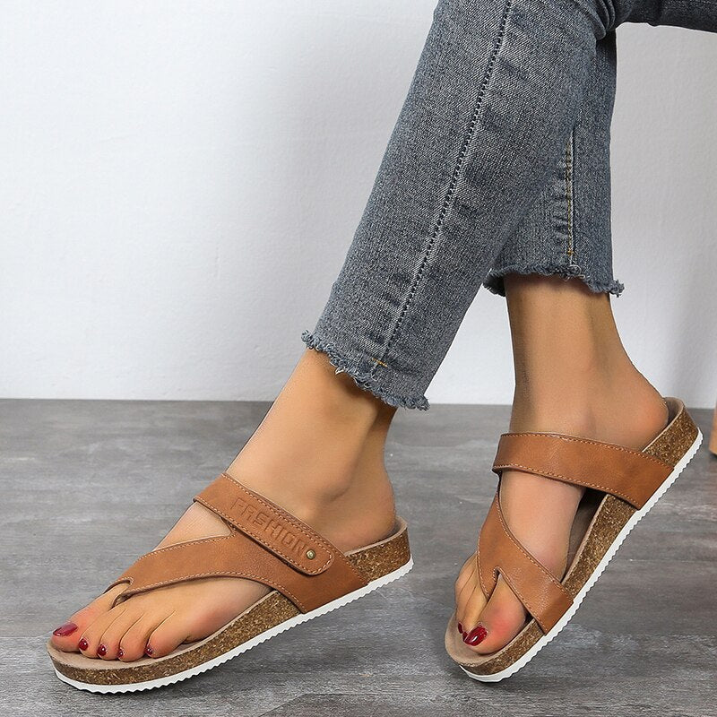 KorkFlex™ – Orthopedic Open Cork Sandals for Women