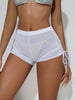 Adjustable Side-Tie Beige Bikini Bottoms - Luxury Ruched Swimwear