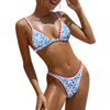 Ethnic Print Floral Bikini - Vibrant Bohemian Swimwear, Summer Fashion