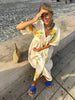 RHODE Dress - Women's Cotton Printed Summer Maxi with Fruit Pattern