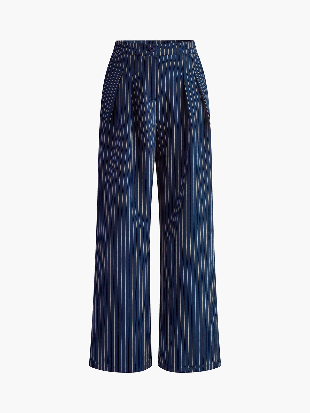 Isalie | Chic Pinstripe Pleated Design Women's Pants