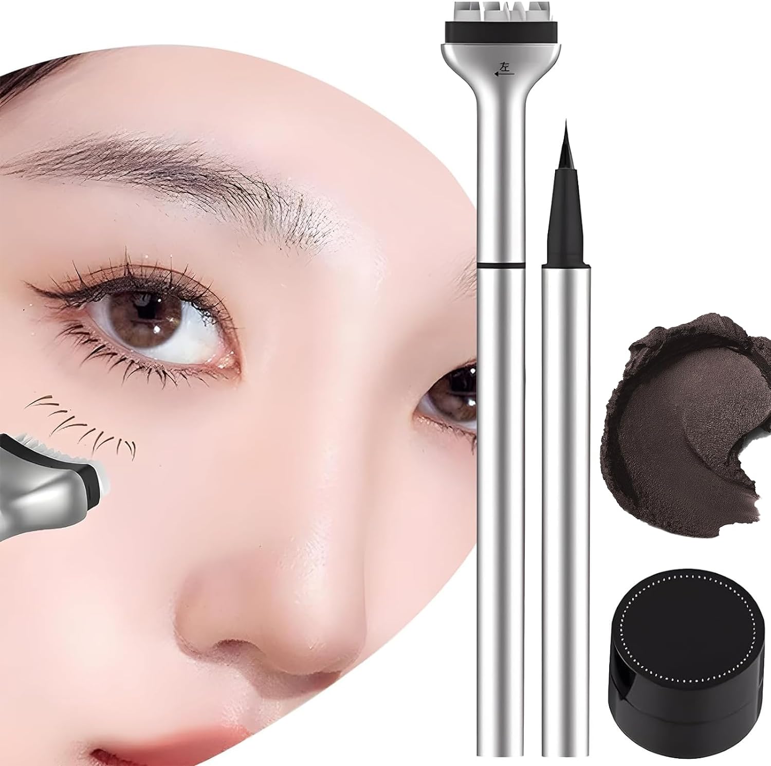 Eyeliner Stamp Pens | Winged Look | Quick & Precise | Natural Finish | 2-Piece Set