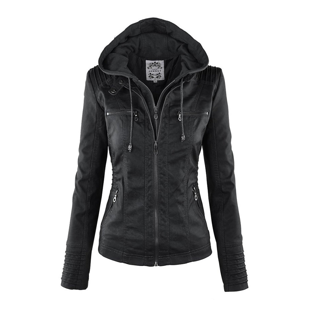 Waterproof women's jacket with hood