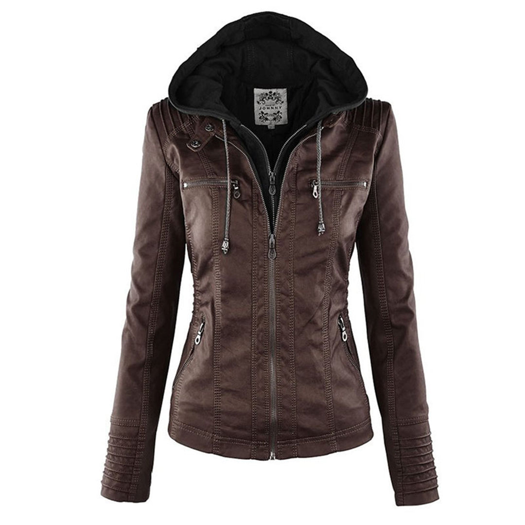 Waterproof women's jacket with hood