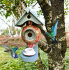 Teapot Birdhouse | Hand-Painted Resin | Weather-Resistant Outdoor Garden Decoration