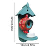 Teapot Birdhouse | Hand-Painted Resin | Weather-Resistant Outdoor Garden Decoration