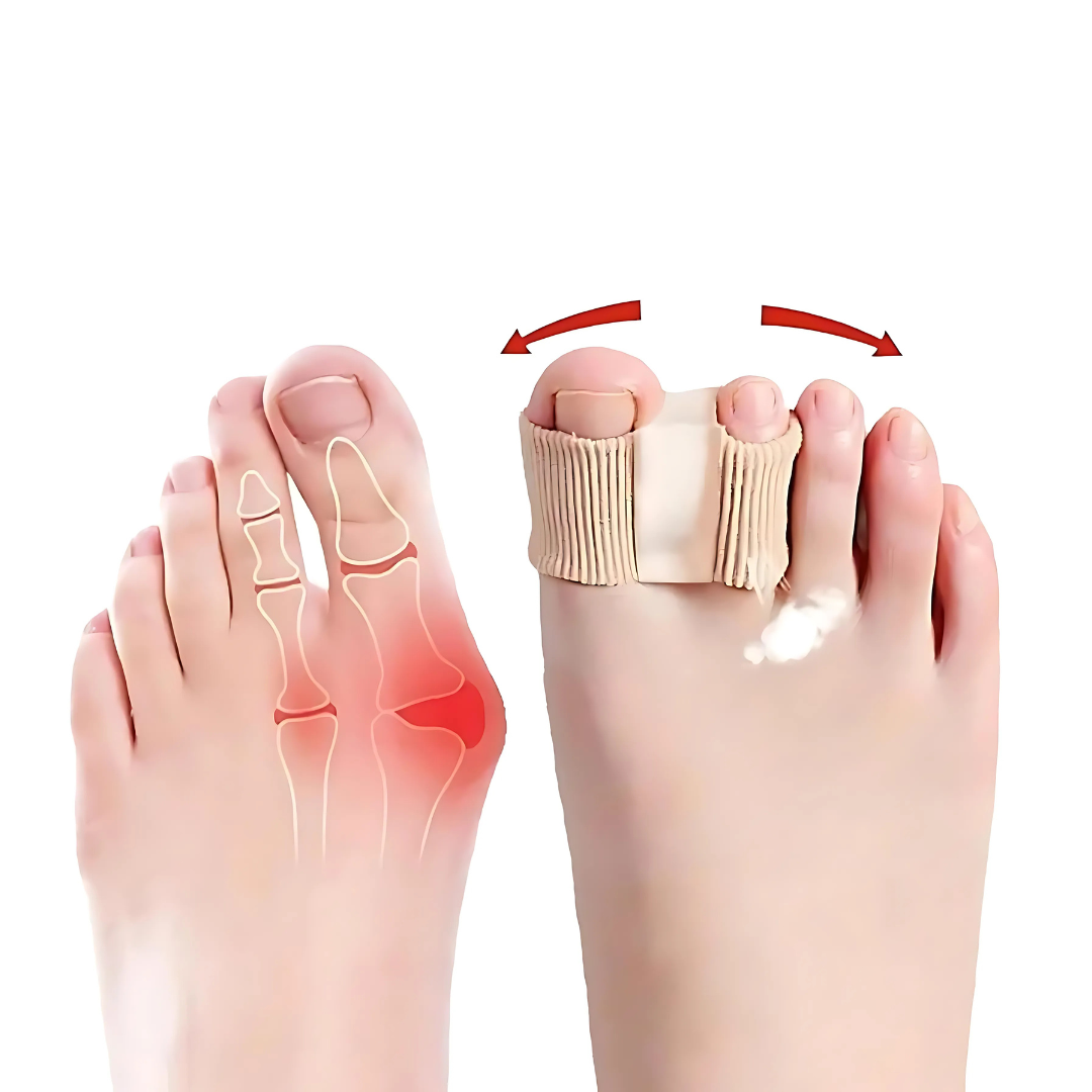 Toe Separators for Bunions & Misalignment | Elastic Nylon + SEBS | Pain Relief & Posture Support