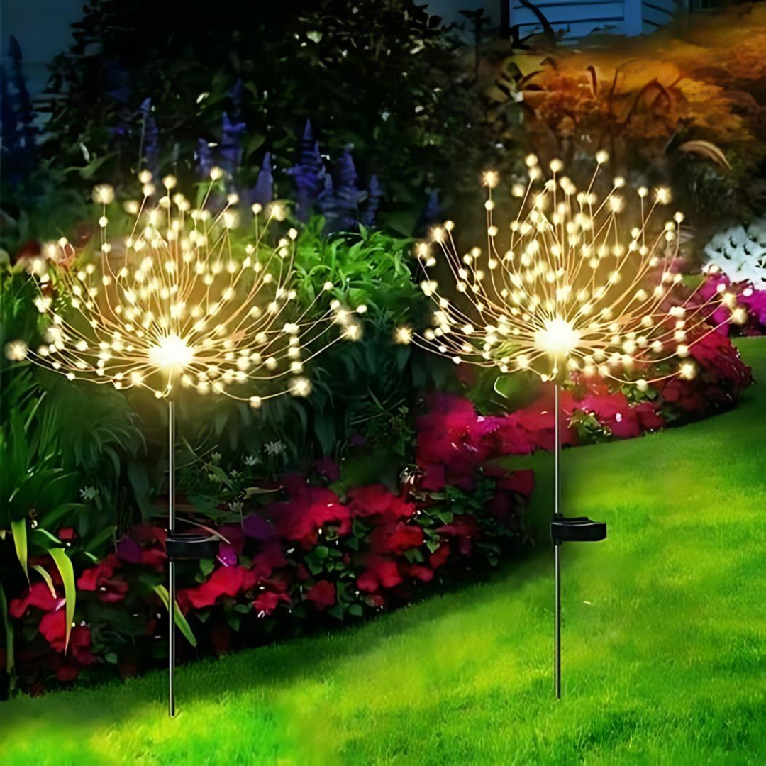 Solar Firework String Lights | 90 LED | Waterproof IP65 | Garden & Outdoor Decoration | 95cm
