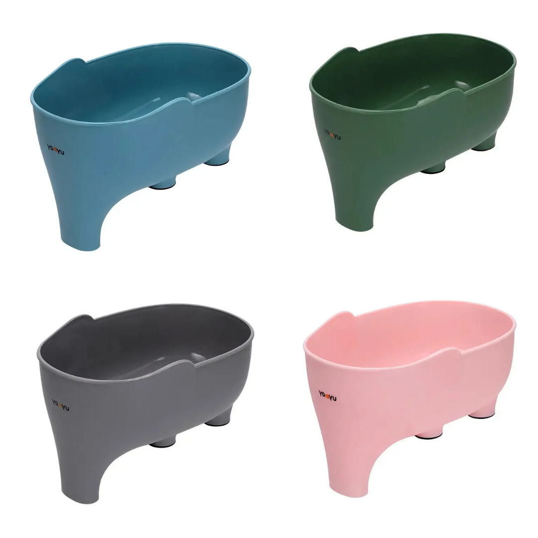Kitchen Sink Strainer Basket | Elephant Design | Plastic | 2-Pack | 22cm