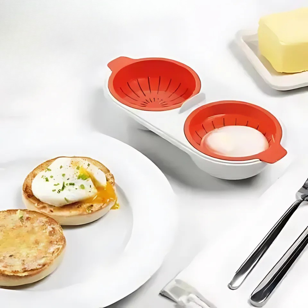 Microwave Egg Cooker | Portable | Food-Grade Plastic | 24×11×6 cm