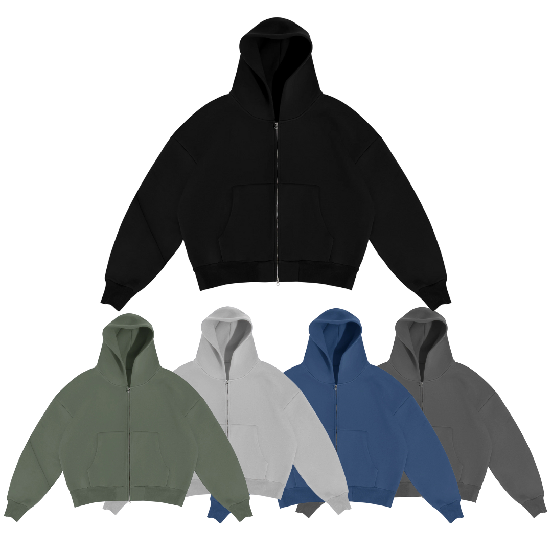 Unisex Zip-Up Tracksuit | Slightly Oversized & Cropped Fit | Casual Streetwear Style