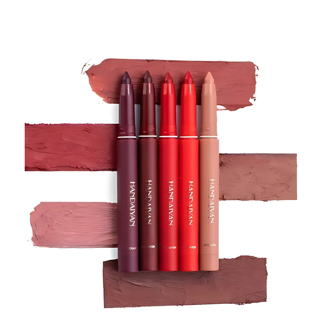 Matte Lip Pencil | SilkPout™ 2-in-1 Lipstick & Liner | Long-Lasting, Smudge-Proof | 6–8h Wear