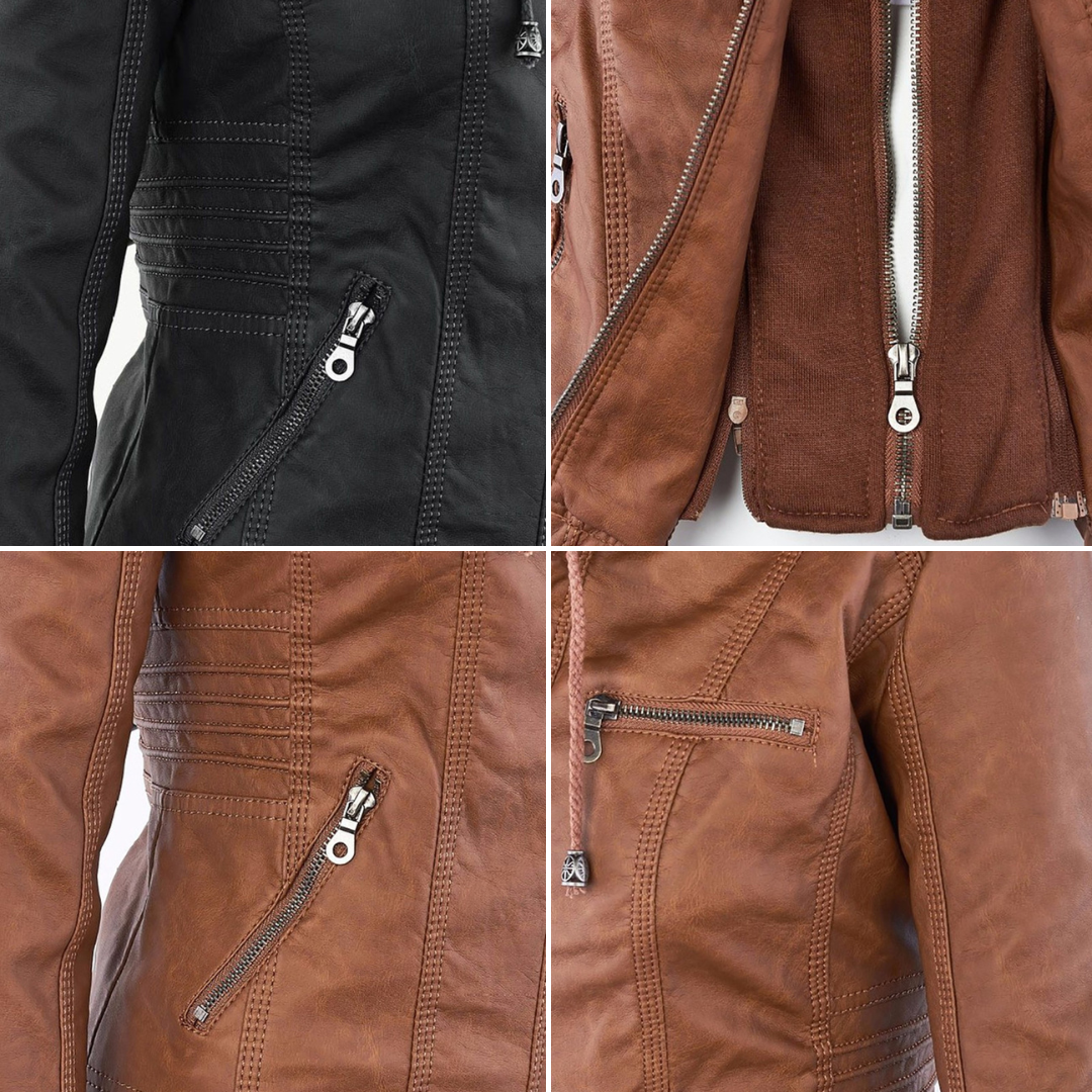 Waterproof women's jacket with hood