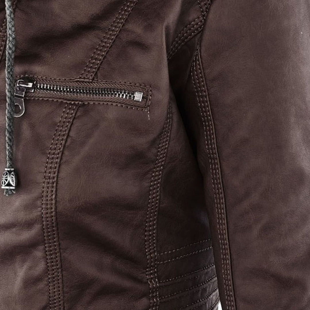 Waterproof women's jacket with hood
