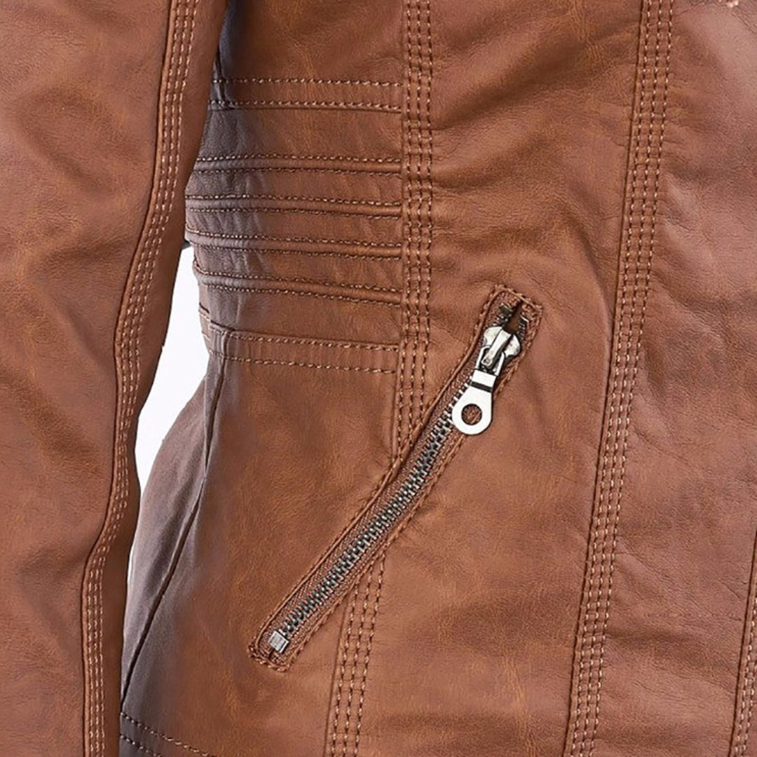 Waterproof women's jacket with hood