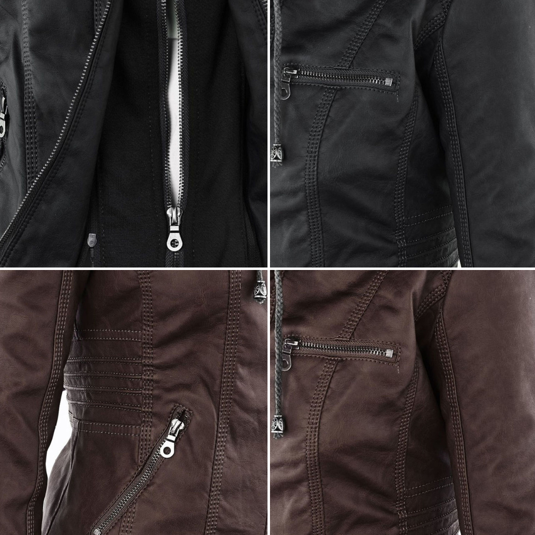 Waterproof women's jacket with hood