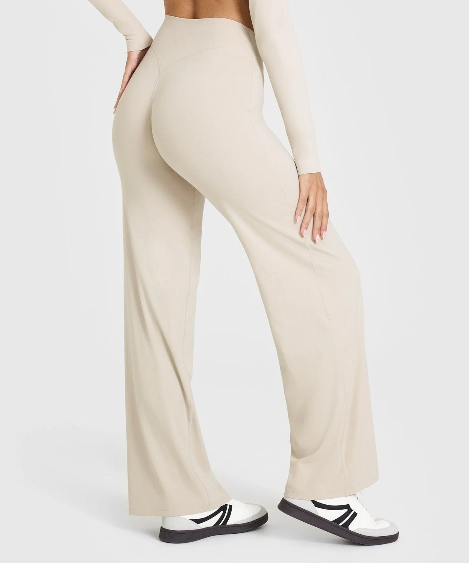 Women’s Active Set | High-Waist Tummy Control Leggings & Cross-Back Crop Top | Buttery Soft Stretch Fabric