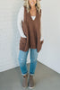 Women’s Sweater Vest | Cozy Oversized Fit with Pockets | Lightweight & Fuzzy Knit