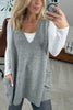 Women’s Sweater Vest | Cozy Oversized Fit with Pockets | Lightweight & Fuzzy Knit