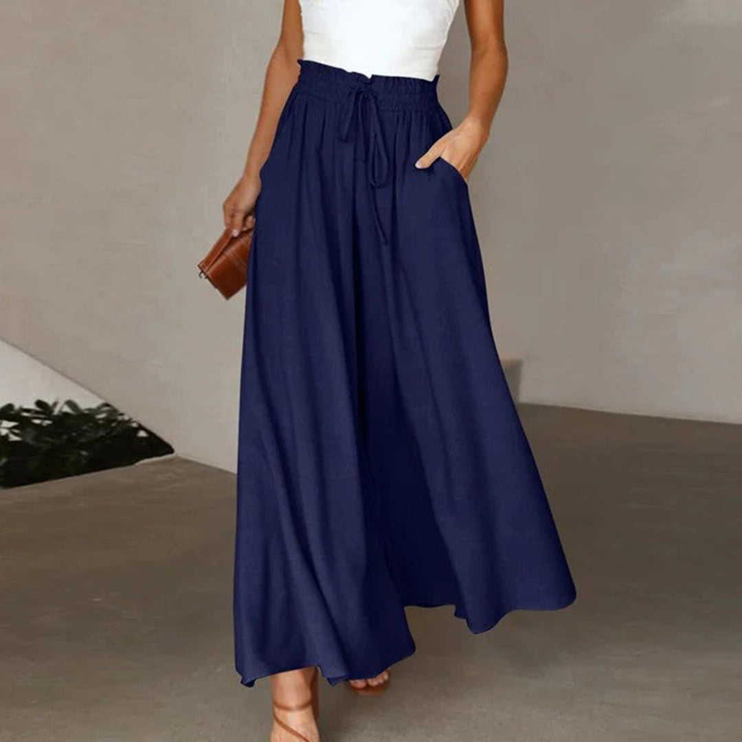 Loose Fit Pants with Wide Legs for Women | Summer