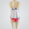 Youthful floral sleeveless swimwear