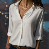DemiChic™ – Women's Chiffon Blouse with Elegant Embroidery & Lightness