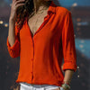 DemiChic™ – Women's Chiffon Blouse with Elegant Embroidery & Lightness