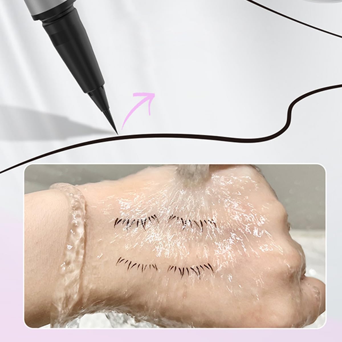 Eyeliner Stamp Pens | Winged Look | Quick & Precise | Natural Finish | 2-Piece Set