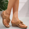 Floranya™ – Women's Platform Sandals with Elegant Flower Detail and Comfort