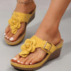Floranya™ – Women's Platform Sandals with Elegant Flower Detail and Comfort