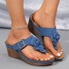 Floranya™ – Women's Platform Sandals with Elegant Flower Detail and Comfort