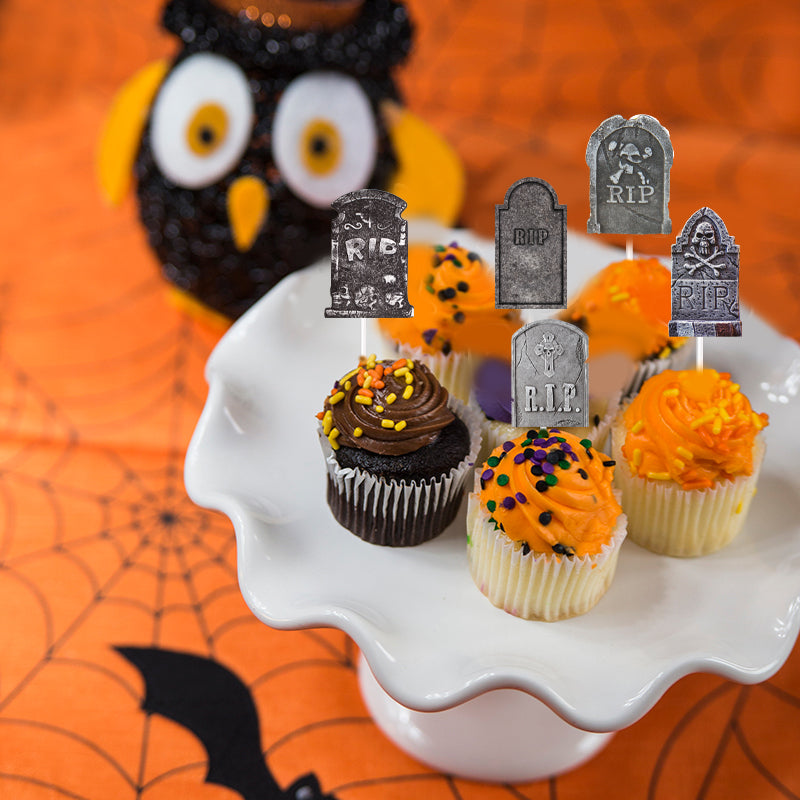 GhostToppers™ Tombcake Halloween Cupcake Toppers