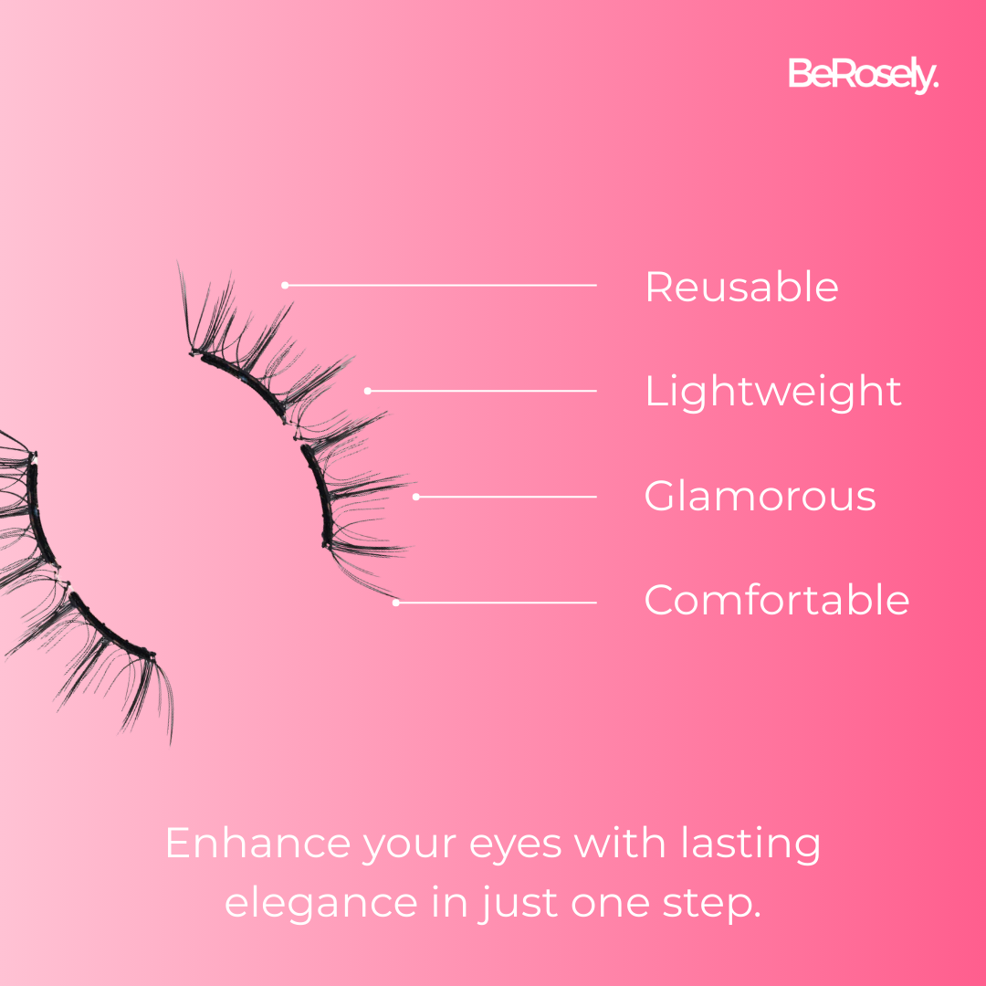 Reusable Magnetic False Eyelashes | Glue-Free | All-Day Hold