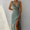 Heidi-Mode | Sexy V-Neck Split Dress