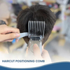 Hair Cutting Comb | SmoothTrim™ Ergonomic Guide Comb | ABS Plastic | Curved Double Teeth