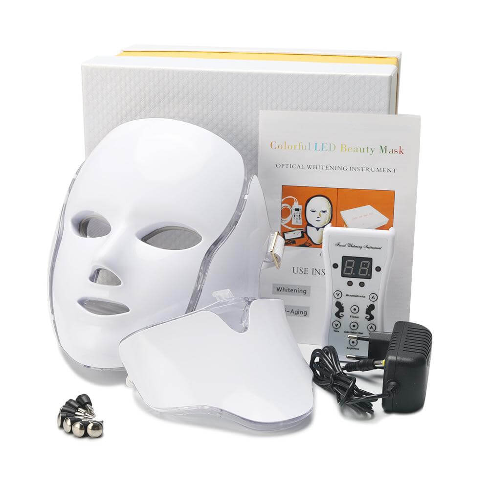 LED Light Therapy Mask | 7-Color Skin Treatment | Wireless Rechargeable