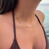 Golden Structured Necklace – A Stylish Statement for Your Look