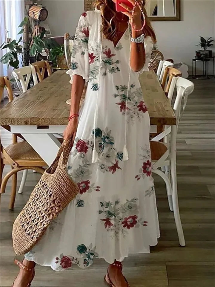 Clotilde | Lightweight Summer Women's Maxi Dress
