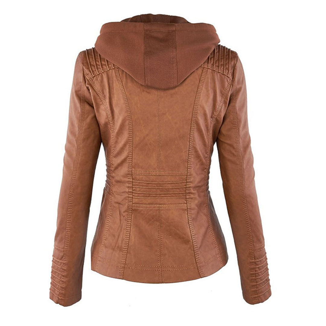 Waterproof women's jacket with hood