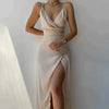 Heidi-Mode | Sexy V-Neck Split Dress