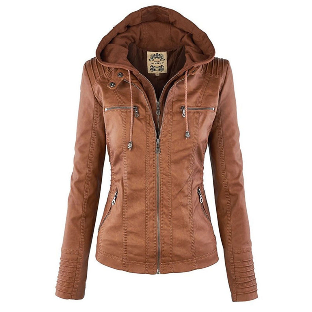 Waterproof women's jacket with hood