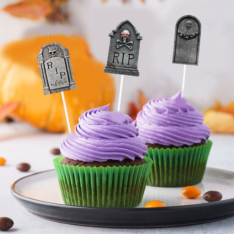 GhostToppers™ Tombcake Halloween Cupcake Toppers