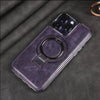 LeatherGuard™ Phone Case | Premium Leather with Stand & Magnetic Wireless Charging Support